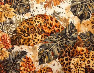 abstract leopard print texture design
