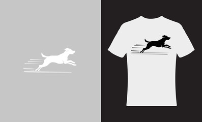 black Dog logo with t-shirts design
