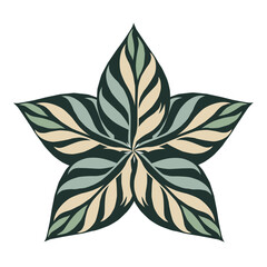 colourfull leaf logo design illustration