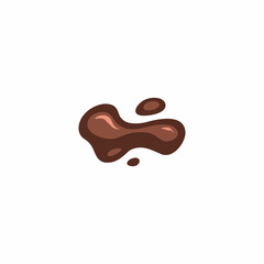 chocolate splash cartoon, choco flow, hot choco melting, liquid choco, choco droplets, abstract cocoa design, dynamic movement, fluid style, modern background element.