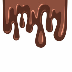 chocolate drip vector, choco melted, hot cocoa flow, sweet dessert vector, milk drop illustration, brown liquid wave, melting chocolate cartoon