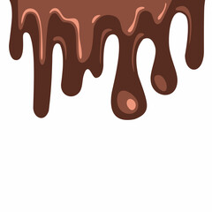 chocolate drip vector, choco melted, hot cocoa flow, sweet dessert vector, milk drop illustration, brown liquid wave, melting chocolate cartoon