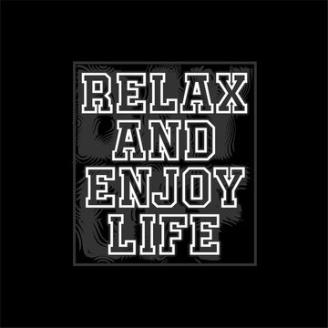 Naklejki relax and enjoy life slogan a...