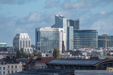 Office high rise and abattoir in Anderlecht, Brussels Capital Region, Belgium