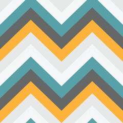 Chevron geometric seamless pattern. Zig zag fabric print retro fashioned