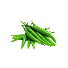 A vibrant cluster of fresh bright green chili peppers artfully arranged against a stark black background showcasing their natural texture and form
