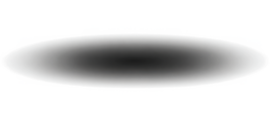 Soft shadow ellipse isolated on transparent background