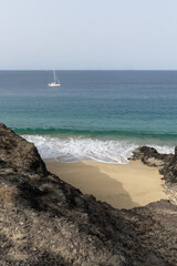 sandy beach on Lanzarote