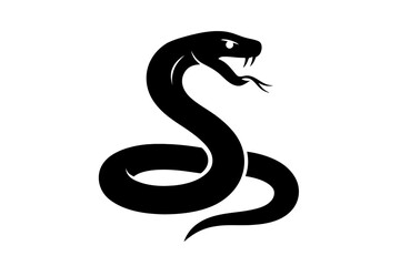 Fototapeta premium Vector Illustration of a Black Mamba Snake