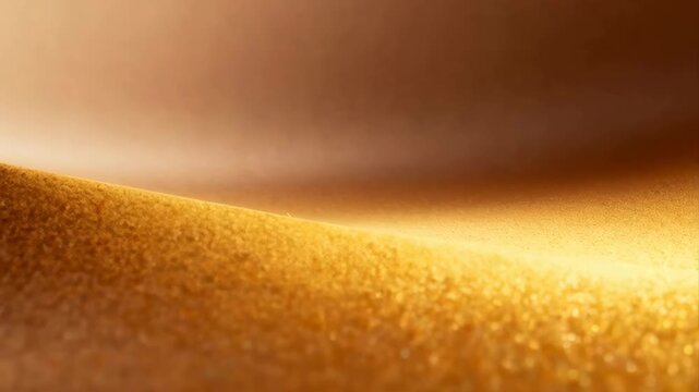 Golden Sands Dune Abstract Macro View Smooth Light Golden Hour Warm Tones Soft Focus