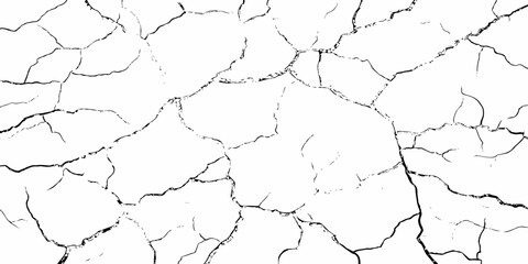 modern black and white scratch and cracks grunge texture dust and distressed wall pattern white background..
