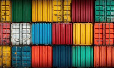 Colorful shipping containers (4)