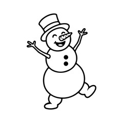 snowman with hat