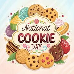 National Cookie Day Celebration, Delicious Cookie Treats, Homemade Cookie Delights, Sweet Cookie Baking, Cookie Lovers Special