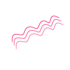 Hand Drawn triple Arrow PINK