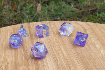 Lavender Dice on Bamboo 02