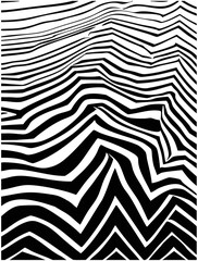 Retro groovy abstract pattern with vibrant colors