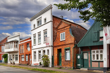 Street in Lubeck district of Travemunde, Germany