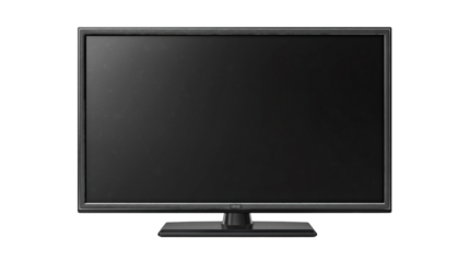 realistic TV Screen isolated on white