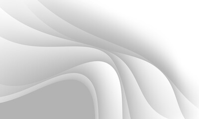 Abstract white curve wave soft smooth design modern beautiful luxury background vector