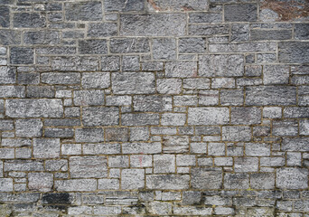 Old grey stone concrete wall

