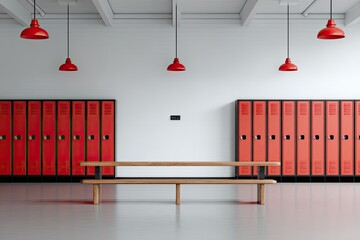 Empty school locker room (1)