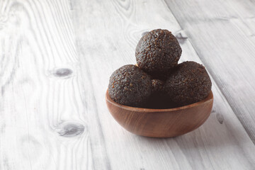 Tasty palm jaggery sweets Ladoo	
