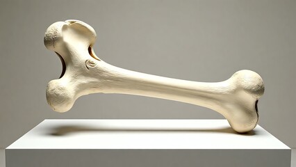 Detailed 3D Render of a Large Bone A Study in Anatomy, Showcasing Skeletal Structure and the Muscular System. A Comprehensive Look at Bones