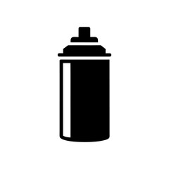 Simple aerosol can silhouette vector clean creative painting spray design icon