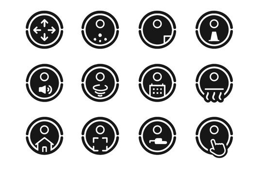 Mode edge spot max vector auto icon cleaning zone vacuum robotic suction