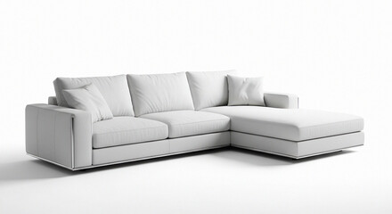 Elegant Cream Upholstered Sofa, Product Shot