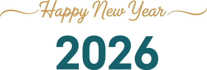 Red 2026 new year vector graphic scalable illustration icon