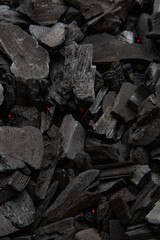 Natural Wood Carbon Abstract Full Frame