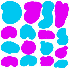 set of colorful stickers labels tags