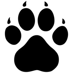 Lynx Paw Print Vector silhouette Icon .eps © Aura Artistry