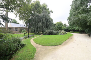 Parc de la mairie, parc public, ville de Fontenay le Comte, département de la Vendée, France