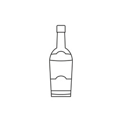 vector illustration of a bottle