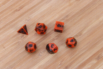Orange Dice Overhead Bamboo 01