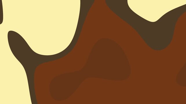 Brown gradient abstract background featuring a fluid camouflage pattern with smooth, flowing organic shapes in earthy brown and cream tones