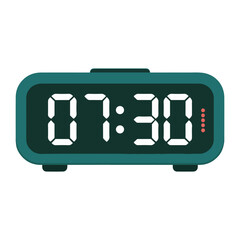 digital clock icon quarter to three