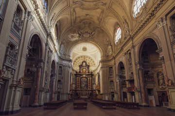 Fototapeta premium L'interno della chiesa San Filippo Neri a Torino