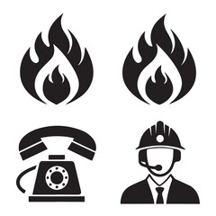 Call sign silhouette isolated on white background