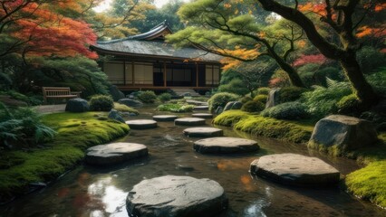 Serene Japanese garden (1)