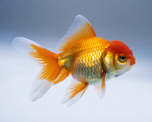 Stunning goldfish swimming gracefully showcasing vibrant colors and intricate details for aquatic designs