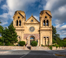 Obraz premium Cathedral Basilica of St. Francis Santa Fe New Mexico
