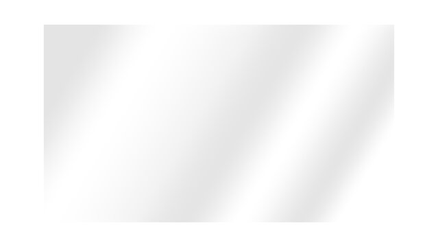 Transparent glossy glass reflection with soft diagonal glare. Realistic shiny acrylic plastic panel texture. See-through reflective window and screen light overlay glare PNG for design mockups.