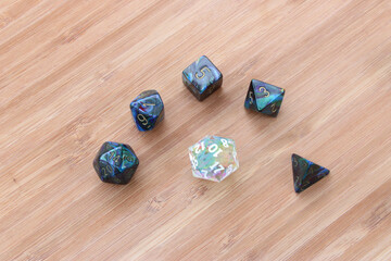 Blue Swirl Dice Overhead Change 05