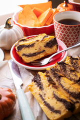 pumpkin and chocolate casserole