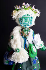 happy easter and motanka doll