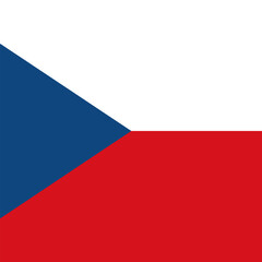 Czech Republic National Flag With White Blue And Red Colors country europe